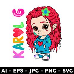 baby karol g svg, la bichota svg, karol g svg, png dxf eps digital file - digital file