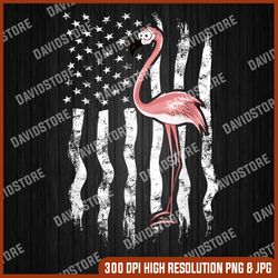 Funny Pink Flamingo Independence Day USA American Flag Memorial day, American Flag, Independence Day PNG File