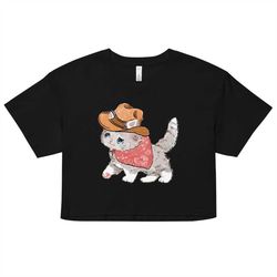 Sad Cowboy Womens Crop Top