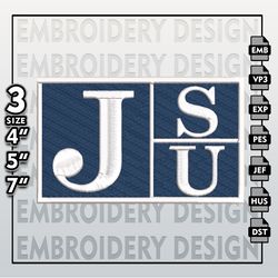 jackson state tigers  embroidery designs, ncaa logo embroidery files, ncaa jackson state, machine embroidery pattern