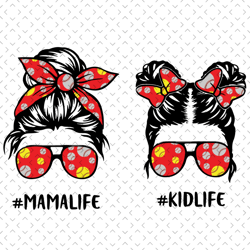 softball mama life kid life svg bundle, mothers day svg, mama life svg, kid life svg, softball mama svg, softball girl s