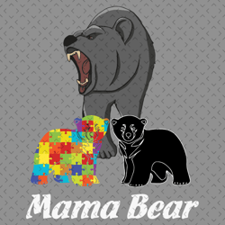 autism mama bear svg, autism svg, mothers day svg, autism bear svg, mama bear svg, autism child svg, bear puzzle svg, au