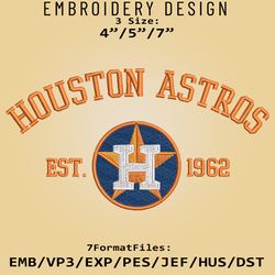 houston astros embroidery designs, mlb logo embroidery files, mlb astros, machine embroidery pattern, digital download