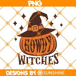 Howdy Witches Sublimation Png, Howdy Witches Png, Howdy Pumpkin Png, Halloween Pumpkin, Retro Halloween Png