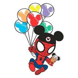 mouse spiderman svg balloons svg cricut for files design