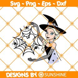 elsa witch lets trick svg, elsa witch svg, disney halloween svg, frozen elsa princess halloween svg, file for cricut