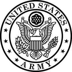 army crest vector file laser engraving, cnc router, cutting, engraving, cricut, vinyl cutting file