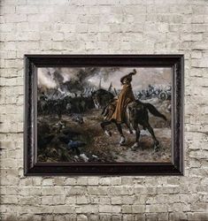 Death General Of The Battlefield. Pale Horse Print. Beautiful Military Reproduction. 24.