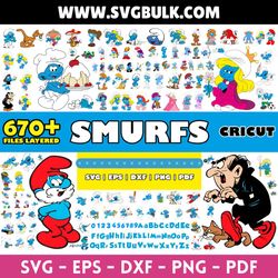 smurfs svg bundle, smurfs clipart, smurfs svg, smurfs layered, smurfs for cricut , instant download