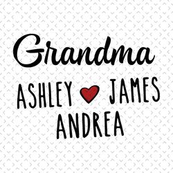 custom grandchildren name svg, mothers day svg, grandchildren svg, love grandchild svg, grandma svg, family svg, home sv