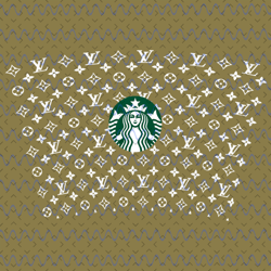 LV - Starbucks Cup wrap SVG-24OZ- Fashion SVG