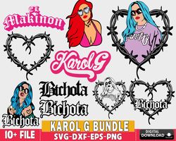 10 file karol g svg, maana sera bonito bundle svg