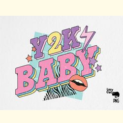 90s retro y2k baby png sublimation