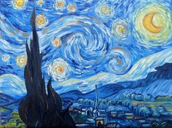 starry night painting fantasy original art vinsent van gogh reproduction oil painting on canvas hand painted