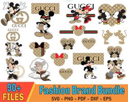 Gucci Brand Logo SVG Bundle, Gucci Drip SVG, Gucci And Mickey SVG, Gucci  Butterfly SVG, PNG, DXF, EPS