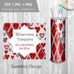 Bling White Rhinestones Tumbler Wrap Graphic by Digital Nest Egg · Creative  Fabrica