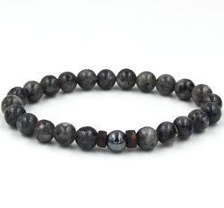 personality black volcanic stone bracelet