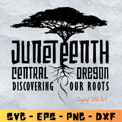 juneteenth central oregon 2023 theme..discovering our roots | svg-eps-png-dxf | digital download