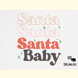 cute christmas sayings svg santa baby