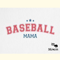 retro baseball mama svg design