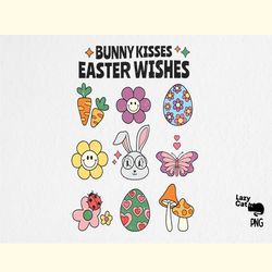 retro easter bunny png sublimation