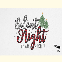 silent night christmas sublimation