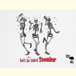 skeleton dance valentine's sublimation