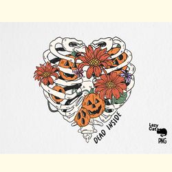 skeleton flowers halloween sublimation