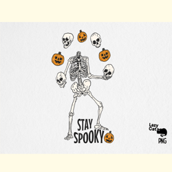 spooky skeleton halloween sublimation