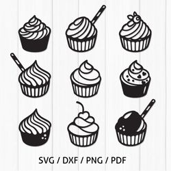 cupcake svg cut files