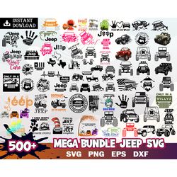 500 jeep bundle svg, jeep svg, jeep vector, jeep clipart, jeep bundle svg, jeep cricut svg, jeep life svg, jeep quote sv