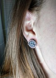 minimalist stud earrings rhinestone drop earrings crystal earrings studs bling earrings dangle drop valentines day gift