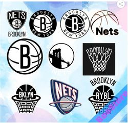 brooklyn nets svg, basketball team svg, basketball svg, nba svg, nba logo, nba teams svg, png, dxf, digi & instant down