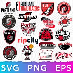 portland trail blazers logo svg, trail blazers png, blazers symbol, portland trail blazer logo, for circut, instant down