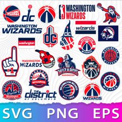 washington wizards logo svg, wizards logo png, wizards nba logo, dc wizards logo, for circut, digital & instant download