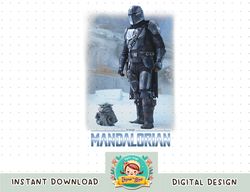 star wars the mandalorian & the child icy portrait r12 png