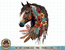 equestrian horse girl boho western cowgirl horseback riding t-shirt copy png sublimation