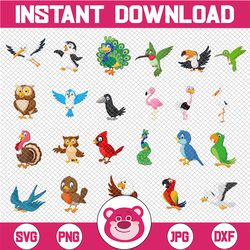 Cute Bird Svg Bundle,Bird svg,Bird on a branch Svg clipart vector png eps jpeg stencil file cut file for cricut vinyl fi