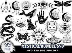 mystical bundle svg, boho svg, celestial svg, mystic svg