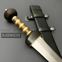 forged for battle: custom handmade high carbon steel roman gladius sword