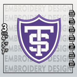 st thomas tommies embroidery designs, ncaa logo embroidery files, ncaa thomas tommies, machine embroidery pattern