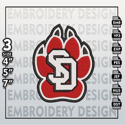 south dakota coyotes embroidery designs, ncaa logo embroidery files,ncaa coyotes machine embroidery pattern