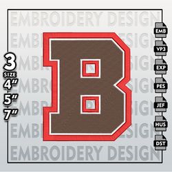 brown bears embroidery designs, ncaa logo embroidery files, ncaa brown bears, machine embroidery pattern