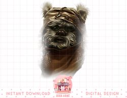 star wars wicket ewok portrait painting graphic png