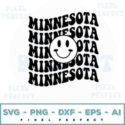 Minnesota Smiley svg, Smiley svg, Smiley Face png, Retro Smiley svg, Have a Good Day Smiley, Cricut Cut File, Sublimatio