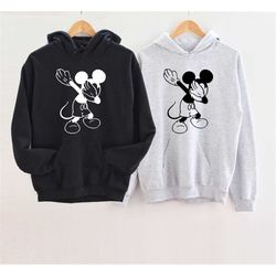 Disney Mickey Dabbing Sweatshirt,Funny Disney Kid,Family Matching Sweater,Mickey Dab, Mickey Ears,Kid Disney Matching Sw