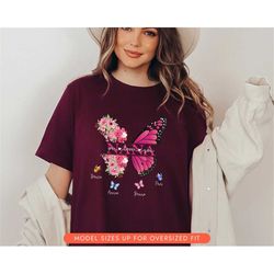 custom grandma shirt, butterfly nana shirt with kids names, mothers day gift for grandma, grandma sweatshirt, mothers da