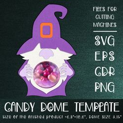 gnome magician | halloween candy dome template