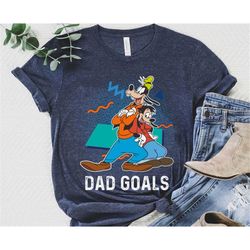 retro 90s goofy and max dad goals shirt / a goofy movie disney dad t-shirt / father's day 2023 /  gift for dad /  walt d