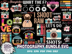 30 photography bundle svg, photography bundle svg